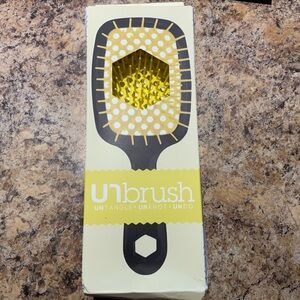 FHI HEAT Unbrush Wet & Dry Vented Detangling Hair Brush (Sunburst) NIB